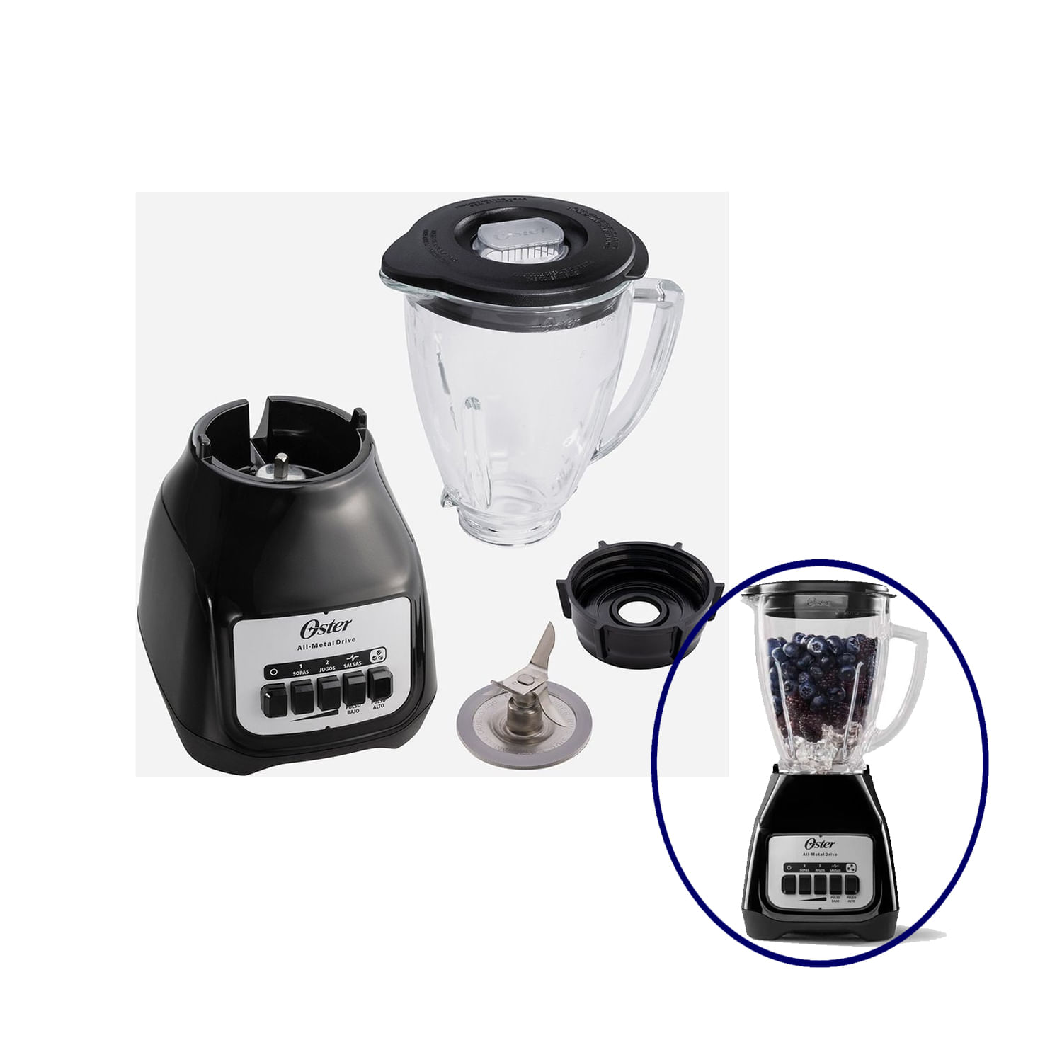 Licuadora Oster BLSTKAG-BPB Negro