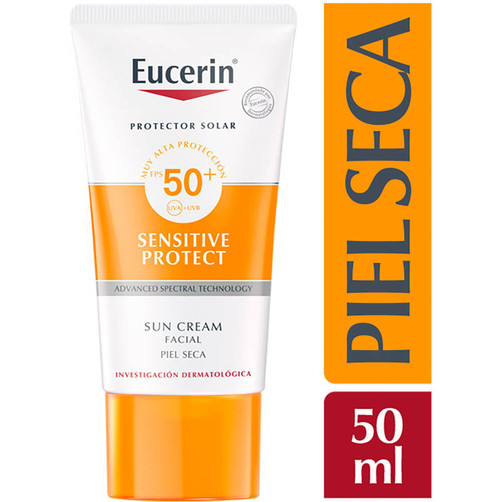 Protector Solar Facial Eucerin Oil Control FPS 50+ Tono Medio - Frasco 50  ML - Derma Care Salud Store