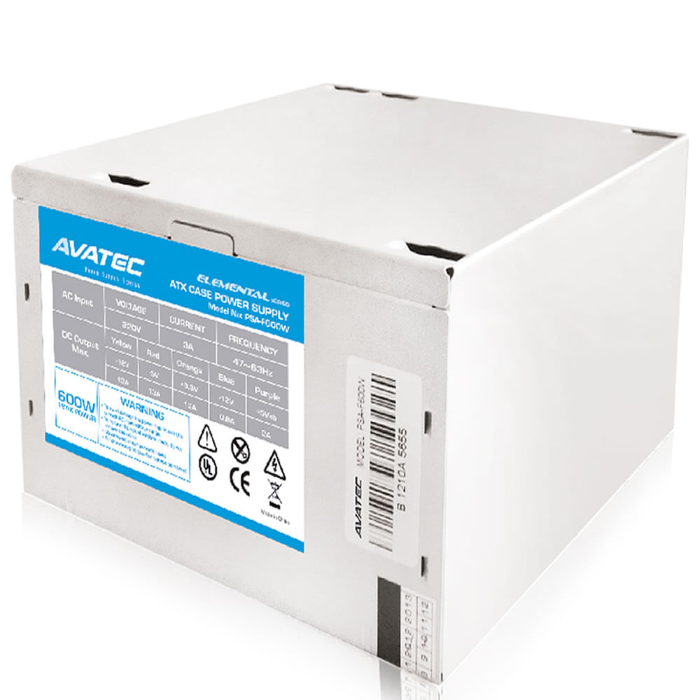 Fuente Poder Avatec PSA-F600W | Compara precios con Compy.pe