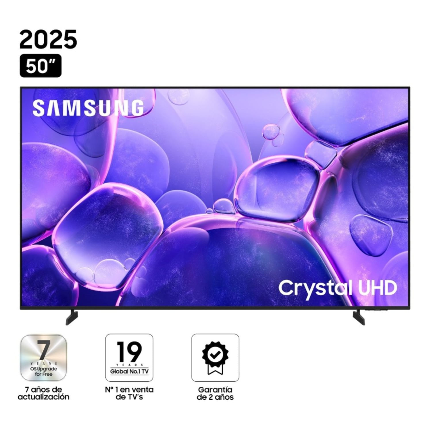 Televisor Samsung 50" Crystal UHD U8000F Smart TV (2025) Tizen 8.0 UHD 4K