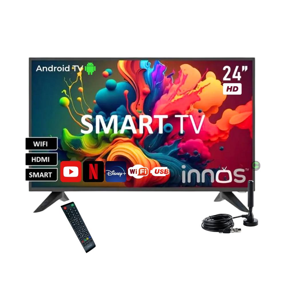 Televisor INNOS 24 LED HD Smart TV S2402KU Android y Antena HD